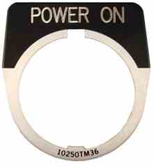 Eaton 10250TM80 30mm Legend Plate Turkey