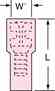 3m MNU18-187DFIX 3M  Female Disconnect Nylon Insulated Turkey