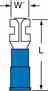 3m MVU14-187DFK 3M  Vinyl Insulated Butted Seam Female Disconnect Turkey