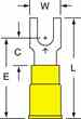3m MV10-8FBK 3M  Vinyl Insulated Brazed Seam Block Fork Terminal Turkey