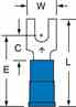 3m MV14-8FBK 3M  Vinyl Insulated Brazed Seam Block Fork Terminal Turkey
