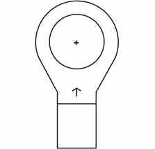 3m M8-38RX 3M  8 AWG Ring Tongue Terminal Turkey