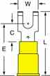 3m MNG10-10FFBX 3M  Flanged Block Fork Nylon Insulated Turkey