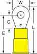 3m MV10-6RK 3M  Vinyl Insulated Brazed Seam Ring Tongue Terminal Turkey