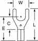 3m MU14-10FHTK 3M  High Temperature Butted Seam Fork Terminal Turkey