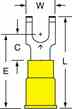 3m MNG10-6FFBX 3M  Flanged Block Fork Nylon Insulated Turkey