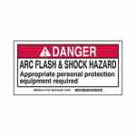 Brady 101520 Arc Flash/Shock Hazard Label Turkey