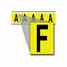 Brady 1560-F 15 Series Number & Letter Card Turkey