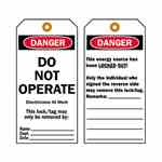 Brady 65522 Lockout Tags Turkey