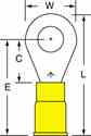 3m RV10-14L 3M  Vinyl Insulated Ring Turkey