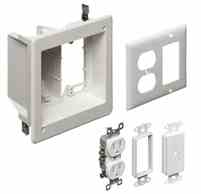 Arlington TVBR505K Recessed Electrical Box Kit 2 Turkey