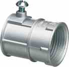 Arlington 2411 Zinc Combination Coupling; Fits 3/4 inch EMT Turkey