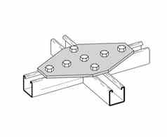 Cooper B-line B334ZN Cooper B-Line  Cross Gusset Plate Turkey