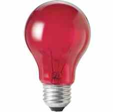 Philips Lighting 25A / TR 120V 6 / 1 25A/TR 120V 6/1 25 Watt Bulb A19 Transparent Red Turkey