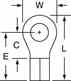 3m MU10-10RHTK 3M  High Temperature Butted Seam Ring Tongue Terminal Turkey