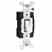 Leviton 5501-LHW Single