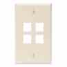Leviton 41080-4IP Wallplate