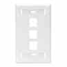 Leviton 42080-3WS Quickport Wallplate