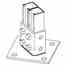 Cooper B-line B281ZN Cooper B-Line  Strut Post Base