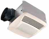 Broan QTXE110SFLT 110 CFM Humidity Sensing Fan/Light