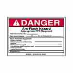 Brady 99485 B933 4x6 Blk/red/wht 5/pk Arc Flash Lbl