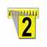 Brady 1530-2 15 Series Number & Letter Card