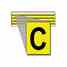 Brady 3400-C 34 Series Number & Letter Card