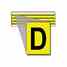 Brady 3400-D 34 Series Number & Letter Card
