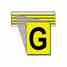 Brady 3400-G 34 Series Number & Letter Card