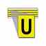 Brady 3400-U 34 Series Number & Letter Card