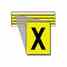 Brady 3400-X 34 Series Number & Letter Card