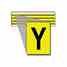 Brady 3400-Y 34 Series Number & Letter Card