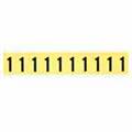 Brady 3430-1 34 Series Number & Letter Card
