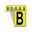 Brady 3460-B 34 Series Number & Letter Card