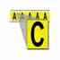 Brady 3460-C 34 Series Number & Letter Card