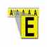 Brady 3460-E 34 Series Number & Letter Card