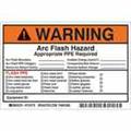 Brady 121079 B7569 4x6 Bk/or/rd/wt 5/pk Arc Flash Lbl