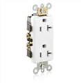 Leviton 16342-W 20A Decora Duplex Receptacle