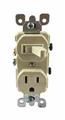 Leviton 5225-I Combination Toggle Switch / Duplex Receptacle