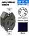 Leviton 7310-B Locking Receptacle
