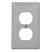 Leviton 80703-GY Duplex Wallplate