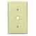 Leviton 80718-GY Phone/Cable Wallplate