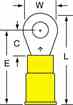3m MNG10-8RX 3M  Ring Terminal