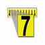 Brady 1534-7 15 Series Number & Letter Card
