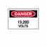 Brady 25569 Electrical Hazard Sign