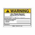 Brady 99480 B933 4x6 Blk/org/wht 5/pk Arc Flash Lbl