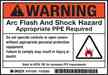 Brady 101950 Arc Flash/Shock Hazard Label