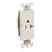 Leviton 16341-T Lt Almond Recept