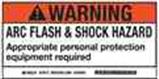 Brady 101519 Arc Flash/Shock Hazard Label