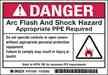 Brady 101951 Arc Flash/Shock Hazard Label